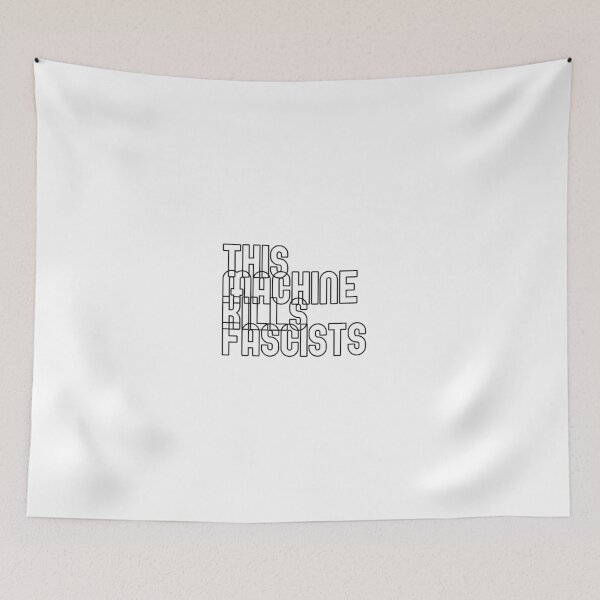 Item preview, This machine kills fascists - outline designed and sold by guipires.