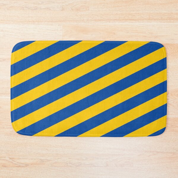 Item preview, Leeds United Blue and Yellow Angled Stripes designed and sold by Sporting Colour.