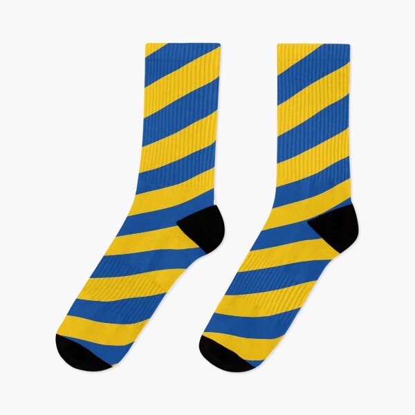 Item preview, Leeds United Blue and Yellow Angled Stripes designed and sold by Sporting Colour.