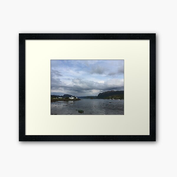 Plockton Bay in Stormy June Framed Art Print