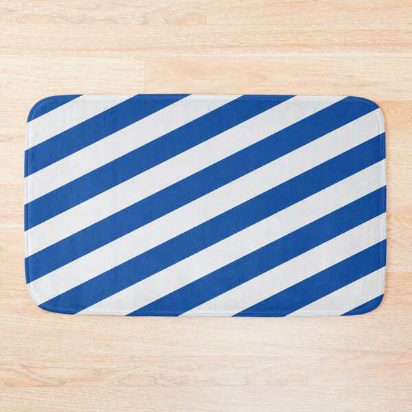 Item preview, Leeds United Blue and White Angled Stripes designed and sold by Sporting Colour.