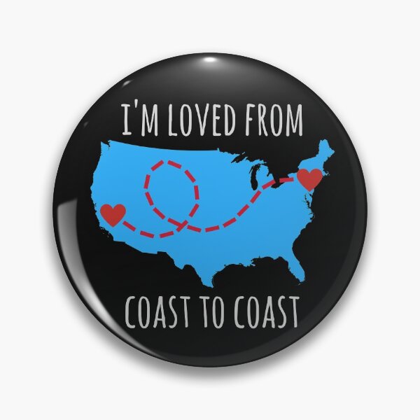 Item preview, Bicoastal Loved from Coast to Coast East Coast and West Coast Design designed and sold by Hopscotch Shop Designs.