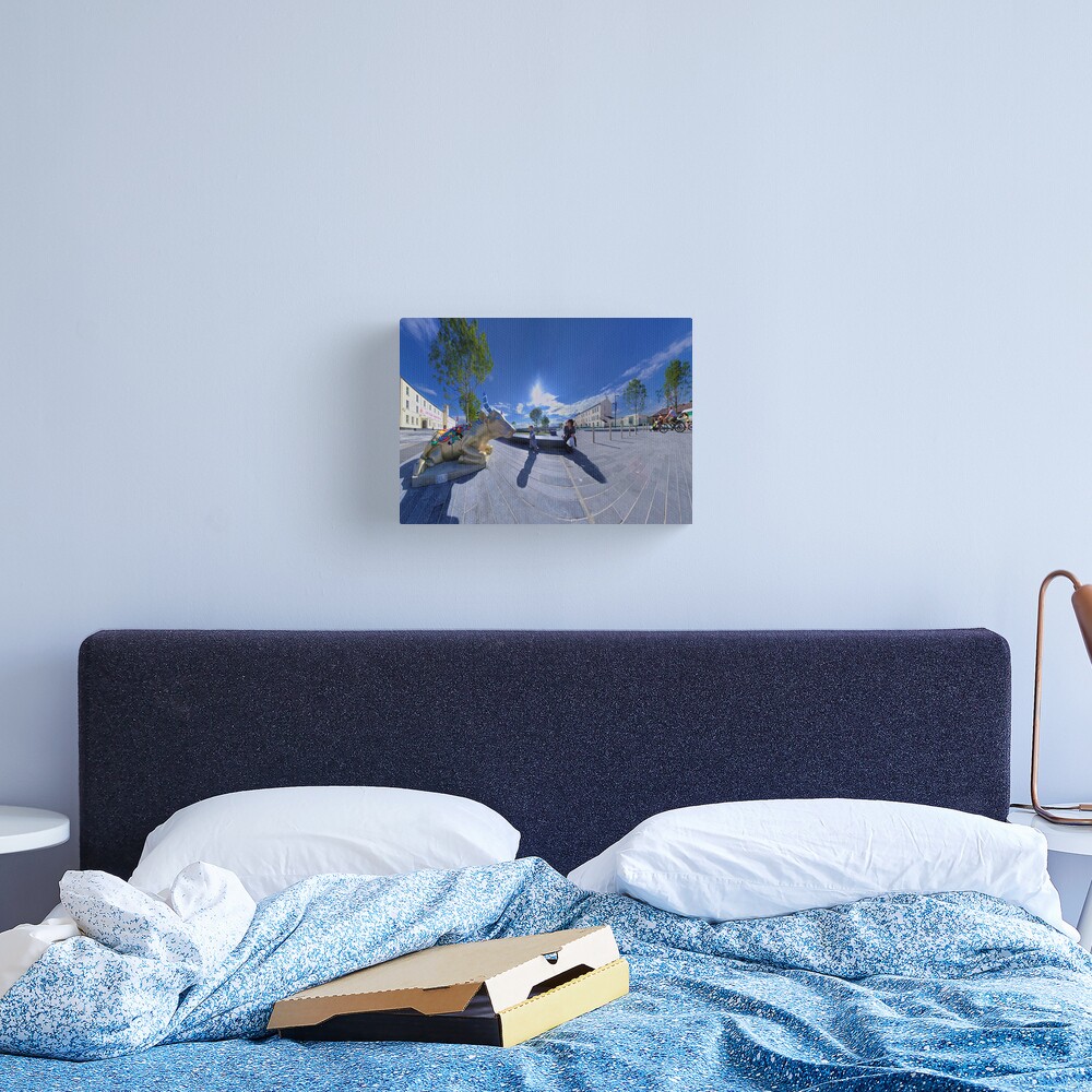 Let's Mooooooove Ahead Together, With Friends Canvas Print