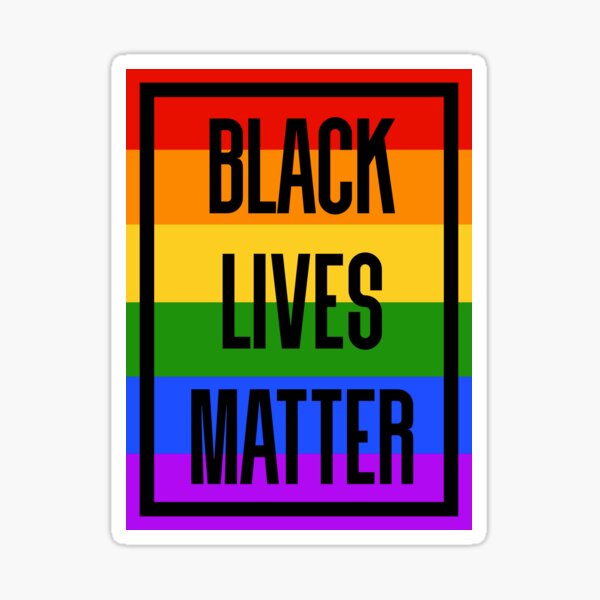 BLM - rainbow Sticker