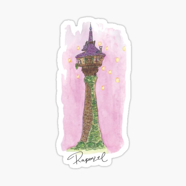 Artikel-Vorschau von Schloss Inspiriert von Rapunzel, designt und verkauft von KirstePaints.