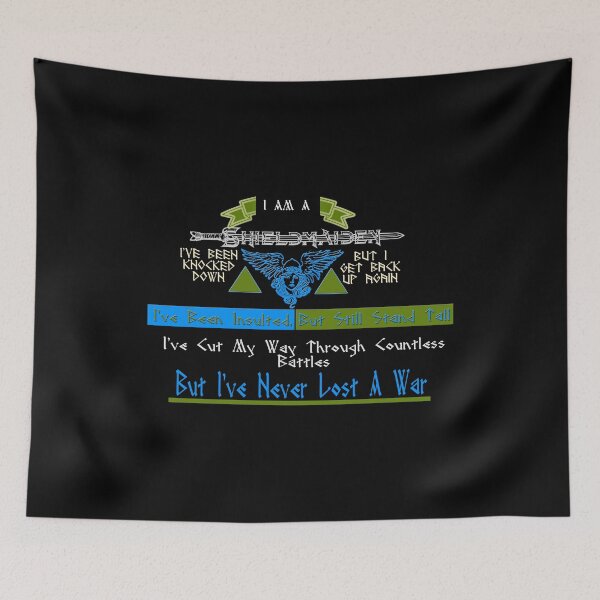 Item preview, I Am A Shieldmaiden - Overcoming Life's Battles designed and sold by Shounenbat.