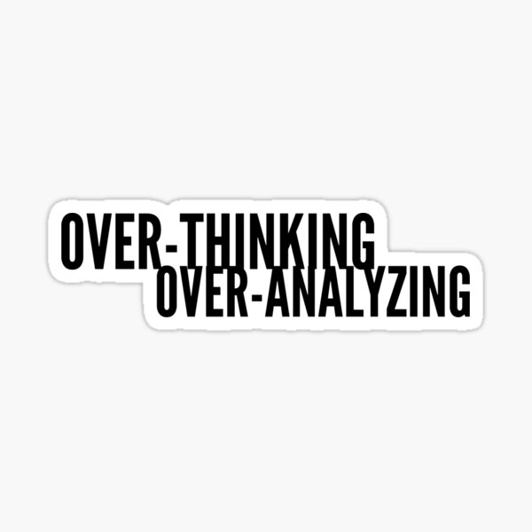 Over thinking, over analysing. Lateralus Sticker