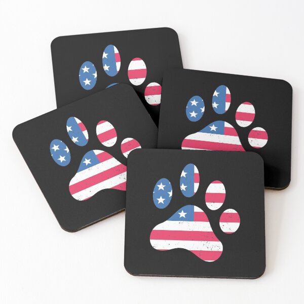Item preview, Vintage Dog Paw Usa Flag, 4th Of July Dog Lover Gift Men Women Kids designed and sold by mouaataaz.