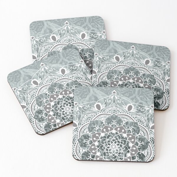Item preview, Mosaic mandala turquoise gray designed and sold by Move-Art.