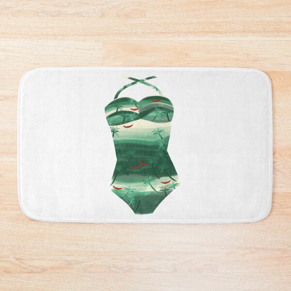 Item preview, Vintage Green Palms Bathing Suit designed and sold by jenbucheli.