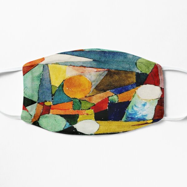 "Colour Shapes" | Paul Klee Abstract Watercolor Art Flat Mask