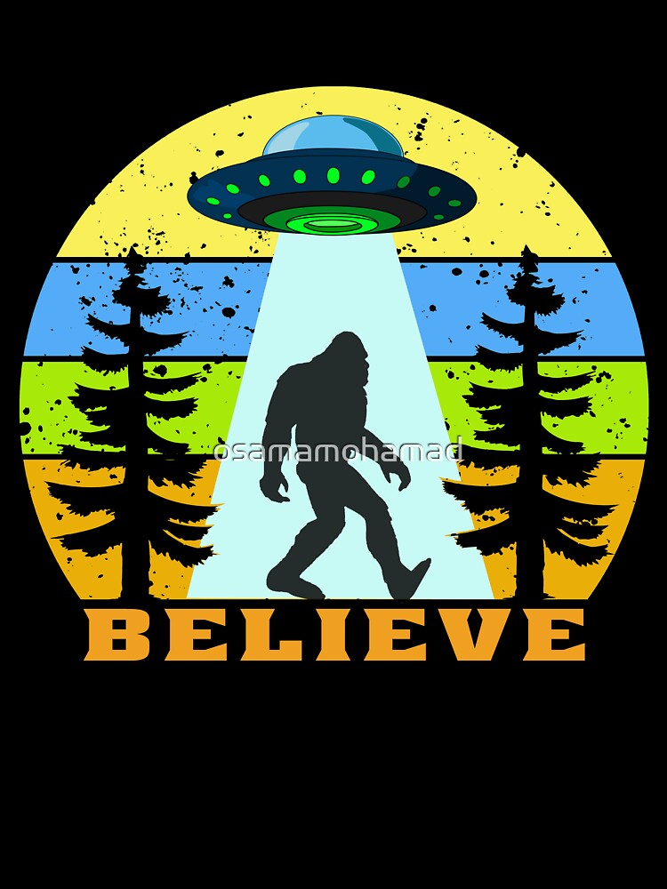 Bigfoot Ufo Alien Believe Baby One Piece By Osamamohamad Redbubble