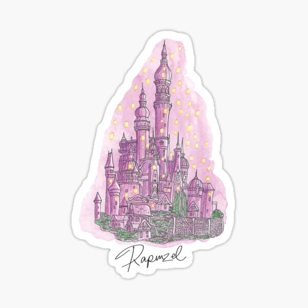 Artikel-Vorschau von Schloss Inspiriert von Rapunzel, designt und verkauft von KirstePaints.