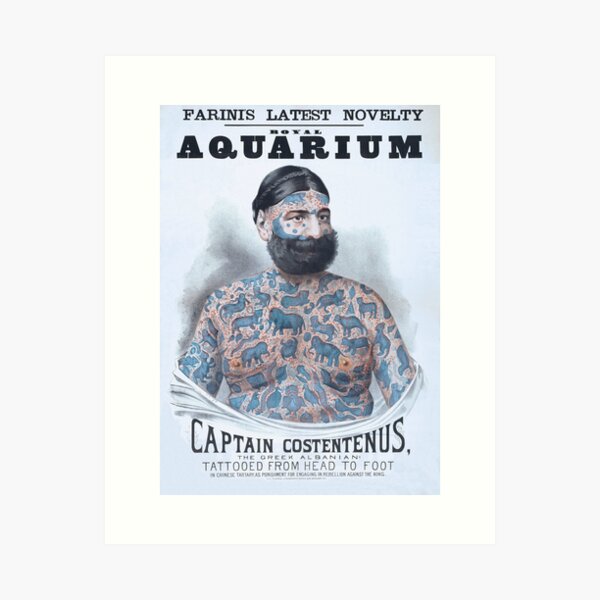 Item preview, Captain Costentenus, tattoed from head to foot designed and sold by aapshop.
