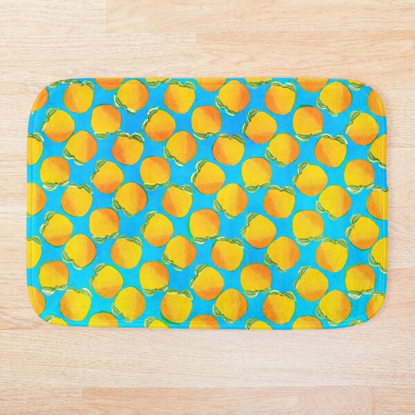 Item preview, Watercolor Oranges on Blue Pattern designed and sold by RootSquare.