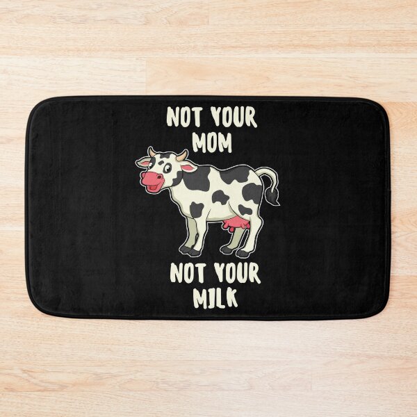 Item preview, cow animal welfare slogan comic, milk, gift idea designed and sold by Kuma518.