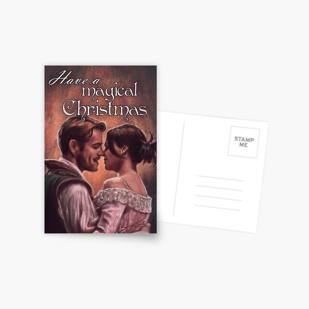 Outlaw Queen Magical Christmas Postcard