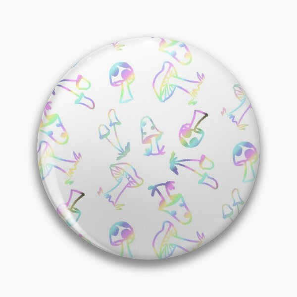 Item preview, Pastel Rainbow Mushrooms on White designed and sold by ShastinaRAS.