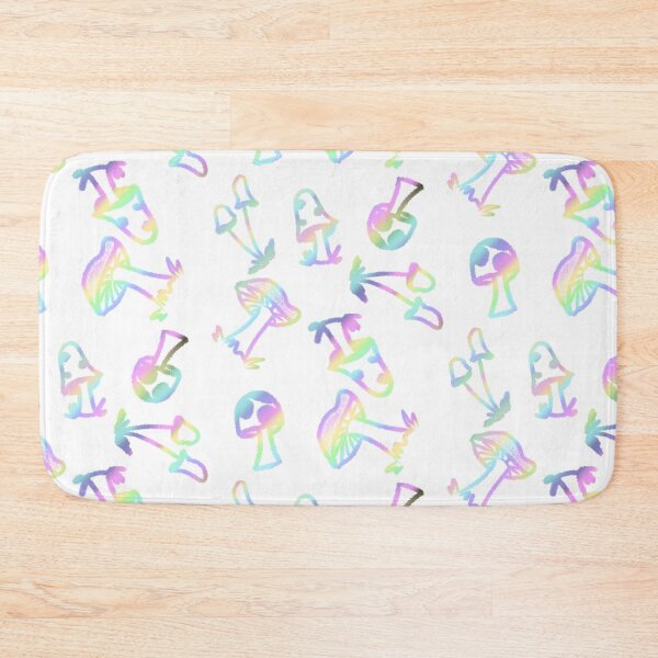 Item preview, Pastel Rainbow Mushrooms on White designed and sold by ShastinaRAS.