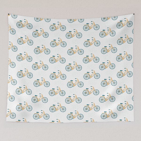 Item preview, Blue and yellow bicycles designed and sold by maryannacher.