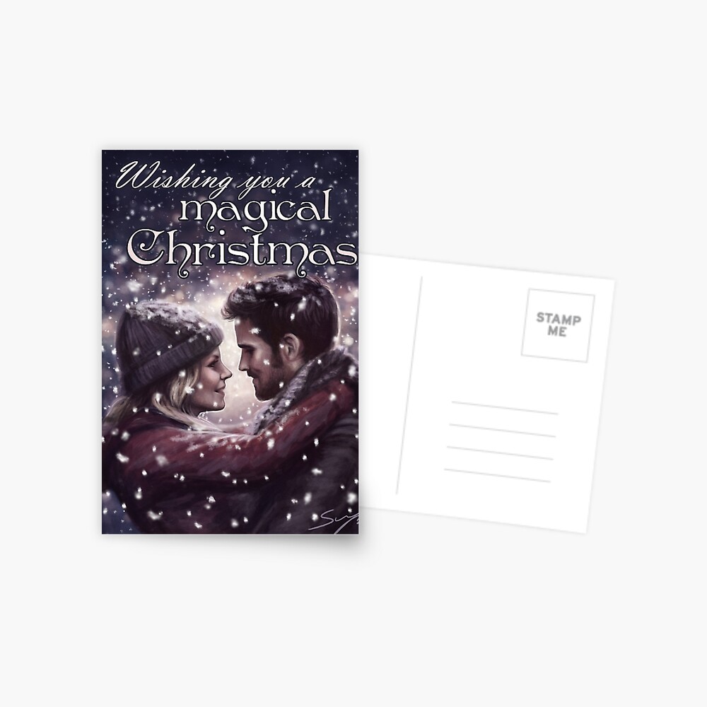 Captain Swan Magical Christmas Postcard