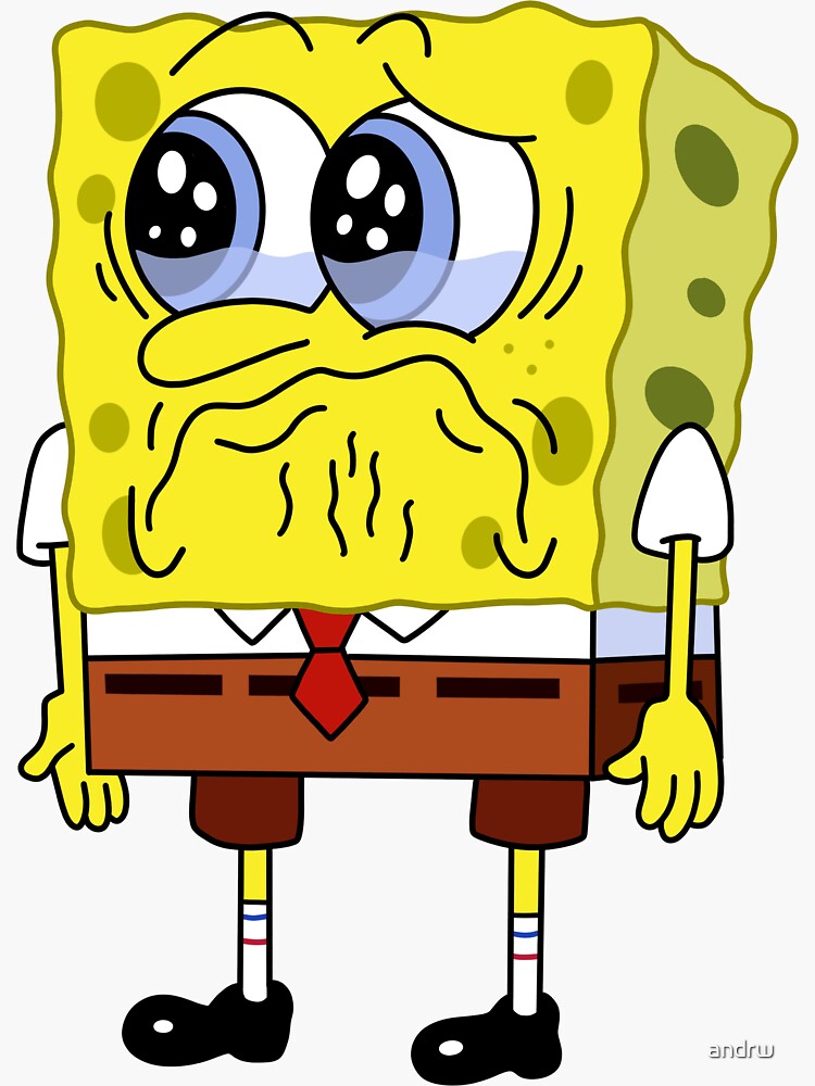 Spongebob Squarepants Sad Trying Not To Cry GIF