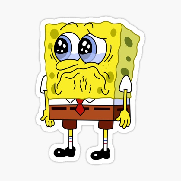 Sad Spongebob Stickers for Sale