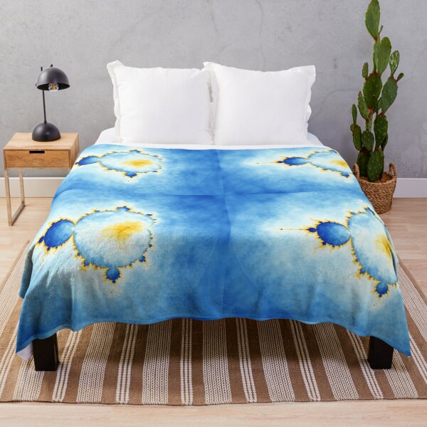 Item preview, Azul y oro Mandelbrot designed and sold by Rupert Russell.