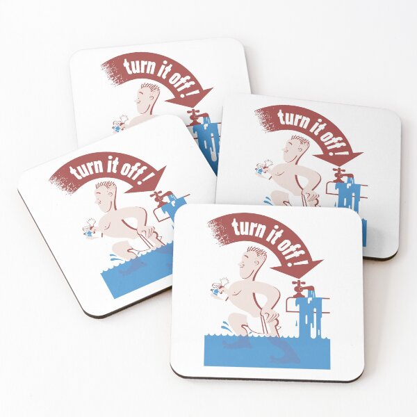 Item preview, Turn It Off -- Water Conservation designed and sold by warishellstore.