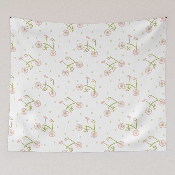 Item preview, Green and pink bicycles designed and sold by maryannacher.