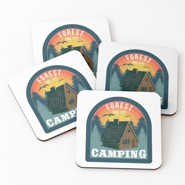 Item preview, Retro Forest Camping designed and sold by Vector Scout Lab.