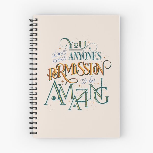Item preview, You don't need anyone permission to be amazing. designed and sold by BananiLettering.