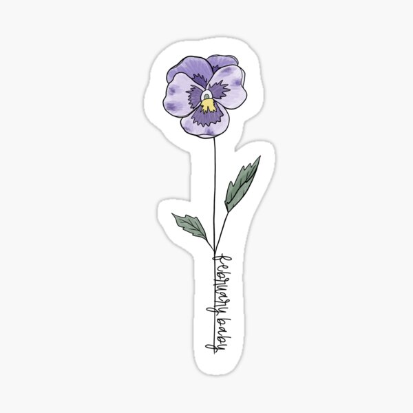 Buy Illustrated February Birth Month Flower Temporary Tattoo / Violet Floral  Temporary Tattoo Online in India - Etsy