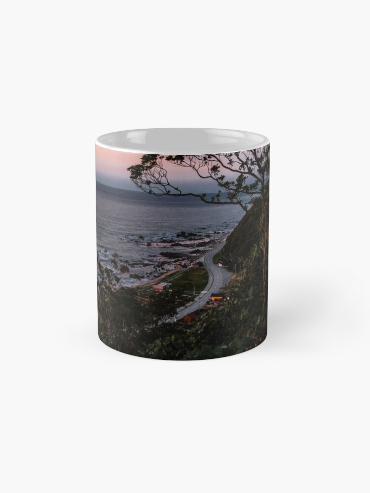 Alternate view of Rural road sunset Mug
