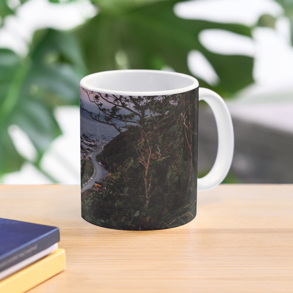 Rural road sunset Mug