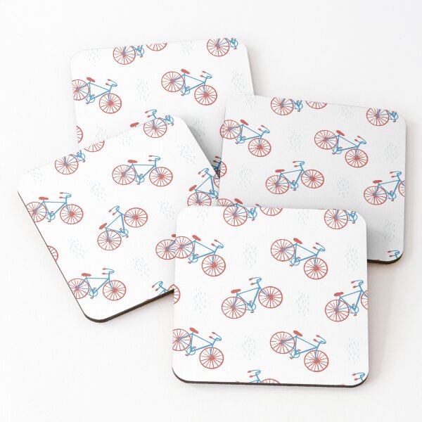 Item preview, Blue and red bicycles designed and sold by maryannacher.