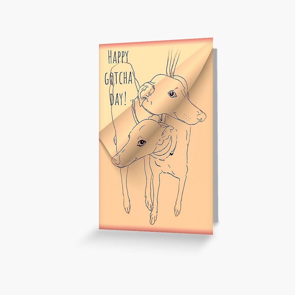  Happy Gotcha Day Card Greeting Card By SummerJay94 Redbubble