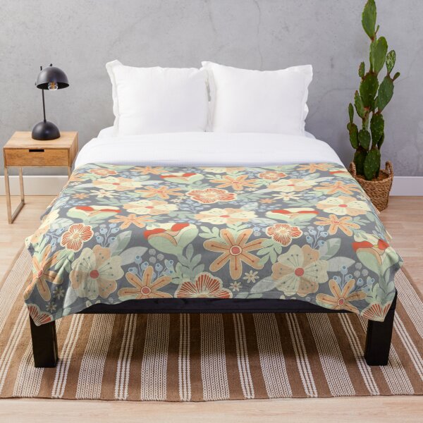 Item preview, Aesthetic abstract flower pattern art in pastel tones designed and sold by teyterey.
