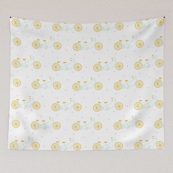 Item preview, Cyan and yellow bicycles designed and sold by maryannacher.