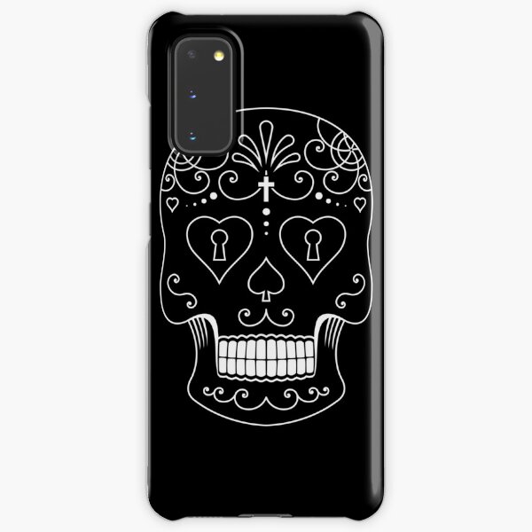 Mexican Calavera Skull White - Day of the Dead Samsung Galaxy Snap Case
