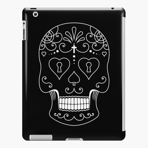 Mexican Calavera Skull White - Day of the Dead iPad Snap Case