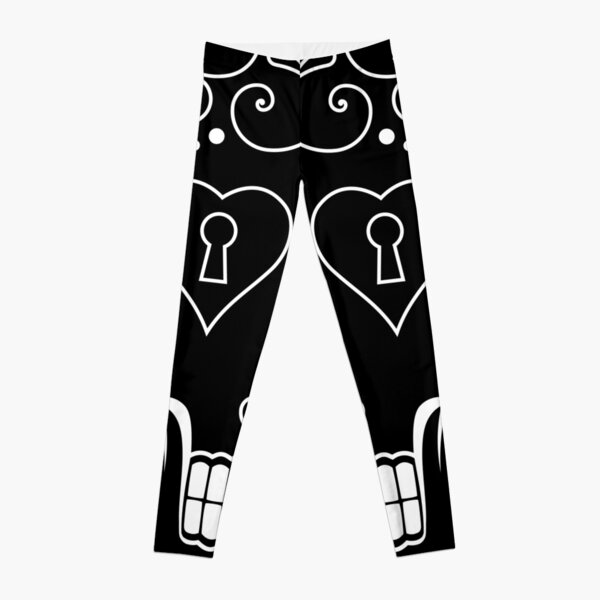 Mexican Calavera Skull White - Day of the Dead Leggings