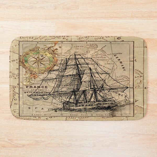 Item preview, Vintage Nautical Map designed and sold by Slydell1.