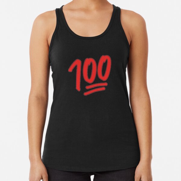 100 Emoji Racerback Tank Top