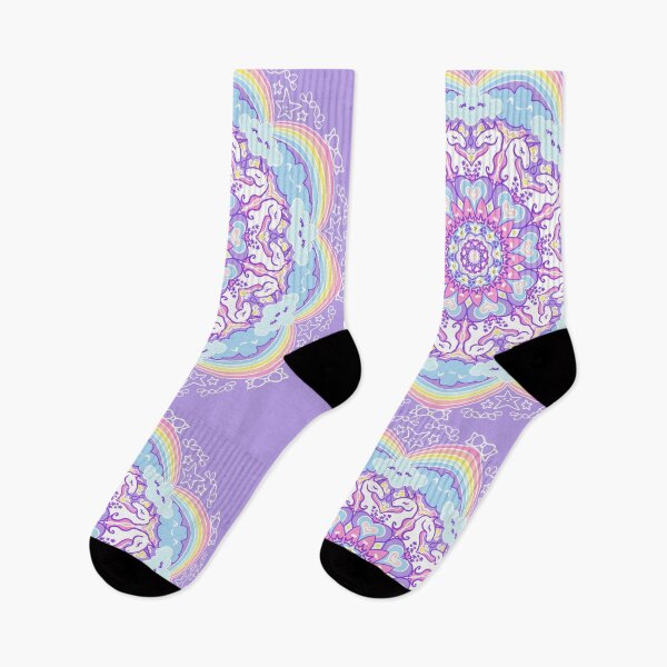 Item preview, Unicorn mandala in purple designed and sold by ashleyfmiller.