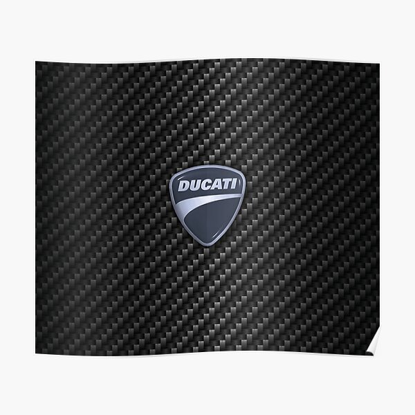 Fibra de carbono Ducati Póster