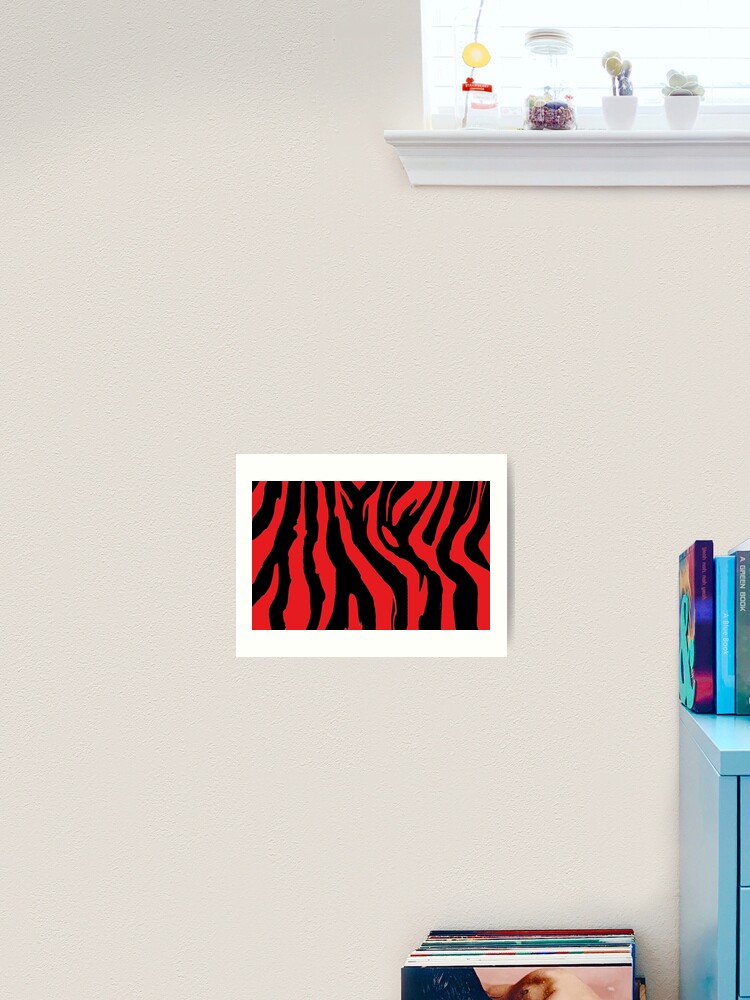 Das Rote Zebra Kunstdruck Von Ojwilliams Redbubble