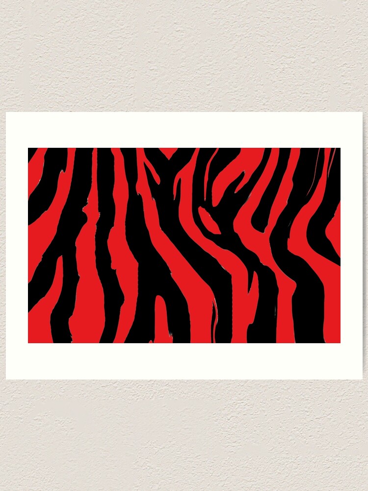 Das Rote Zebra Kunstdruck Von Ojwilliams Redbubble