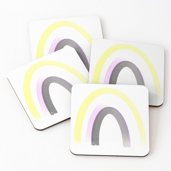 Item preview, Nonbinary Pride Flag Rainbow LGBTQIA yellow white purple and black  designed and sold by parshalltoyou.