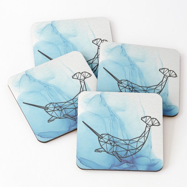 Item preview, Alcohol Ink Narwhal designed and sold by alastres.